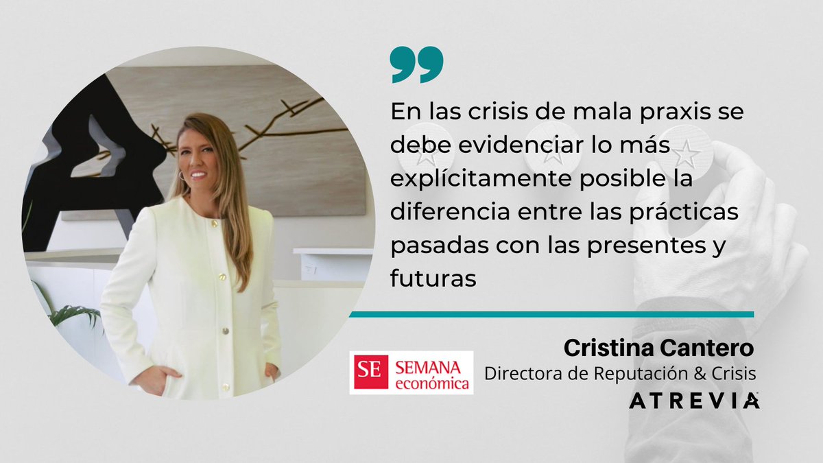 ¿Qué debemos tener en cuenta en una #estrategia de rehabilitación reputacional? 🧱💡 Nuestra directora de #Reputación y #Crisis, <a href="/CrisCantero/">Cristina Cantero</a>, interviene en <a href="/SEMANAeconomica/">SEMANAeconómica</a> a propósito del rebranding del Grupo Odebrecht.

👉 Lee el artículo completo: bit.ly/3qcTTZQ