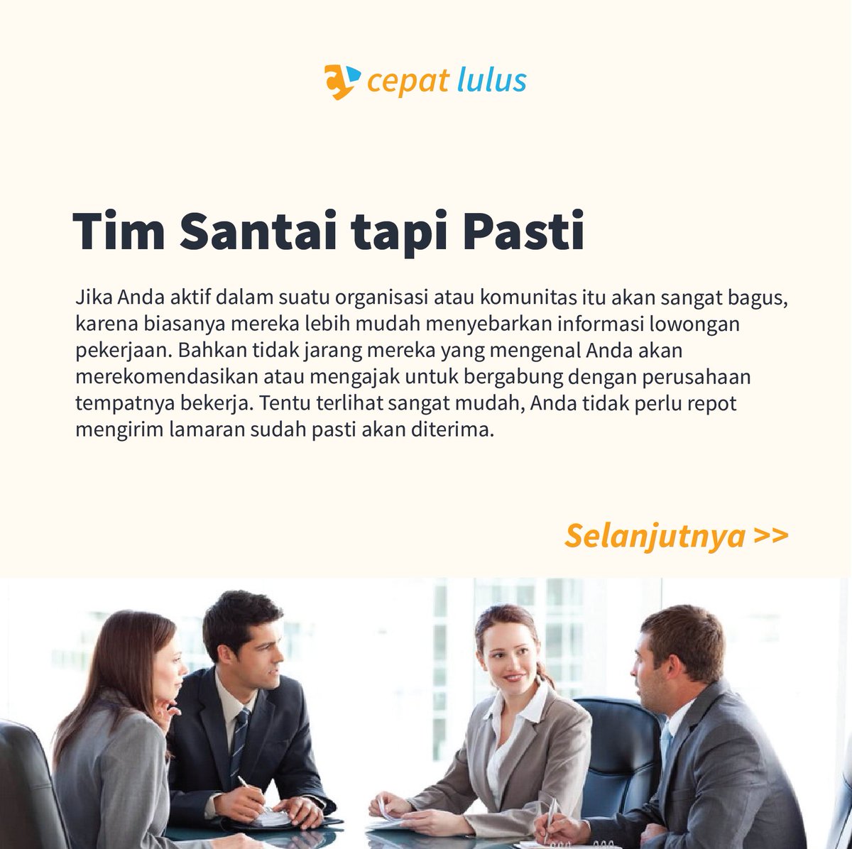 cepatlulusid's tweet photo. Yang mana nih kalian? Hehehe
Share ke teman-teman kalian supaya kita bisa tau tentang hal ini dan #CerdasBersama #CepatLulusID
#kerja #memekerja #tipsmelamarkerja #melamarkerja https://t.co/1Zi5i3WEhn