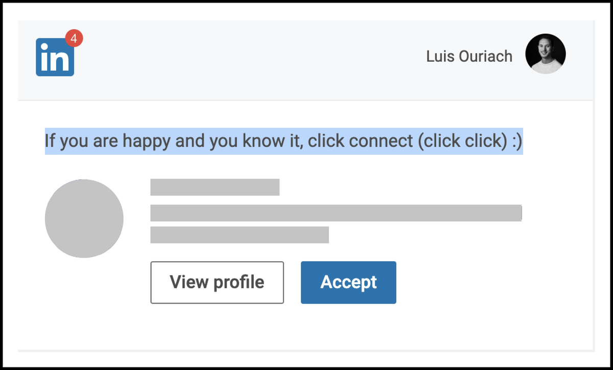 disco_lu's tweet photo. Can someone check in on the LinkedIn copywriters? https://t.co/P5bu4U5Xjn
