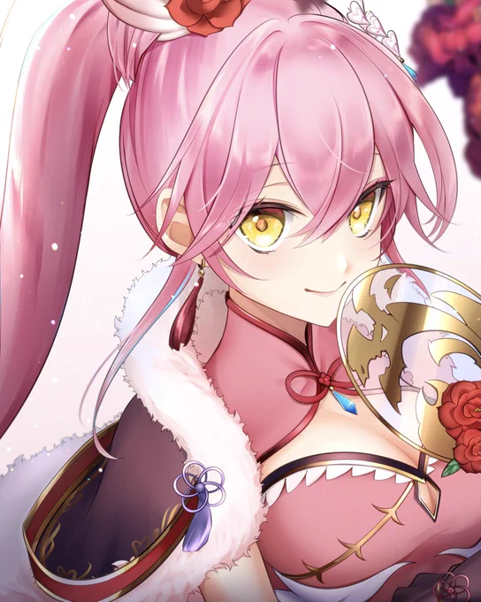 お正月リーランちゃん???
優雅な見た目とちょっとおちゃめな人柄のギャップが良かった……!
イベントやってますます好きになりました( *ˊᵕˋ* )?
 #aoiお絵描き 