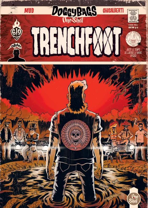 Ce 15 janvier, c'est la sortie de Bayou Bastardise #3, mais aussi de #TRENCHFOOT de Mud et Ghisalberti, un Doggybags Oneshot qui sent bon les embrouilles ?? ! 