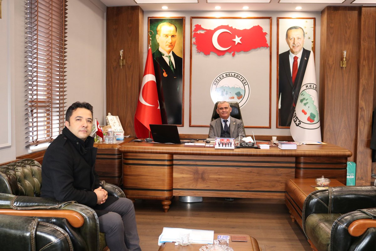 Kelesbeld's tweet photo. Uludağ Üniversitesi Keles Meslek Yüksek Okulu Müdürümüz İlker ARICAN'a yapmış olduğu nazik ziyaretinden dolayı teşekkür ederiz https://t.co/BFdWAJ7fdc