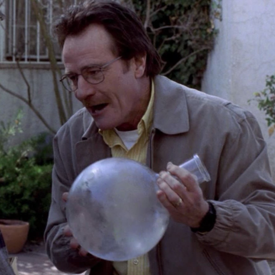 During the pilot of Breaking Bad, Walt shows off supplies he stole from a high school where he works, at that point in the series. He mentions he has an Erlenmeyer flask. This is a reference to the season one finale of The X-Files, "the Erlenmeyer Flask".