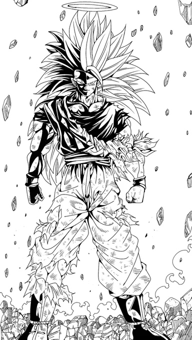 線画途中 