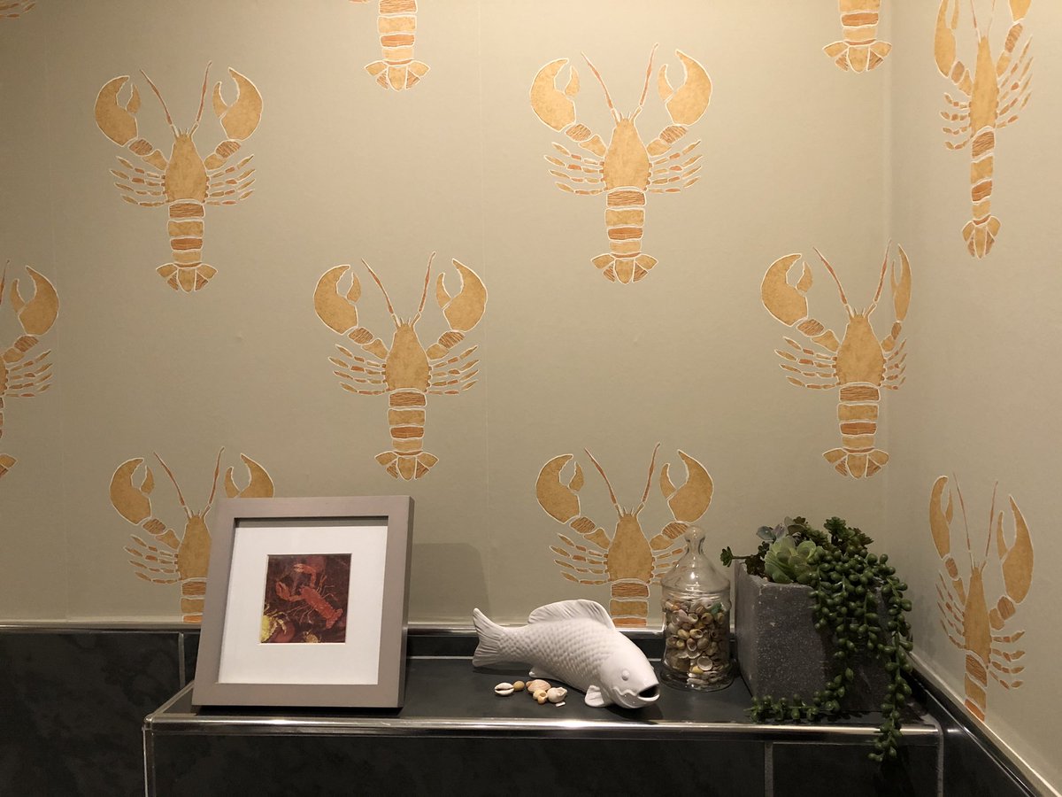 <a href="/misskimricha/">Kim Richards</a> thought you might like to see your lobster card, framed, in my lobster bathroom!