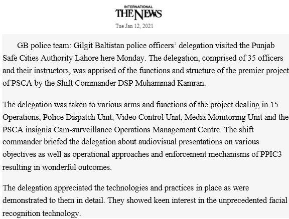 PSCAsafecities's tweet photo. Gilgit-Baltistan Police Officers Delegation Visited PSCA
#PSCA #PPIC3 #PunjabSafeCitiesAuthority #Punjab #PunjabPolice #LahorePolice #CTPL #Delegation #Gilgitbaltistan #Gilgitpolice #Officers https://t.co/LSVIEF4bwg