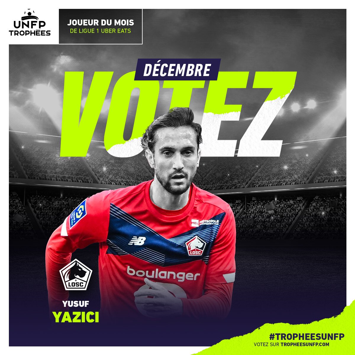 Ligue 1’de Aralık ayının oyuncusu ödülüne aday gösterildim. Oy kullanmak istersiniz diye linki şuraya bırakıyorum.😉 #DedicatedToPlay  

🗳: tropheesunfp.com