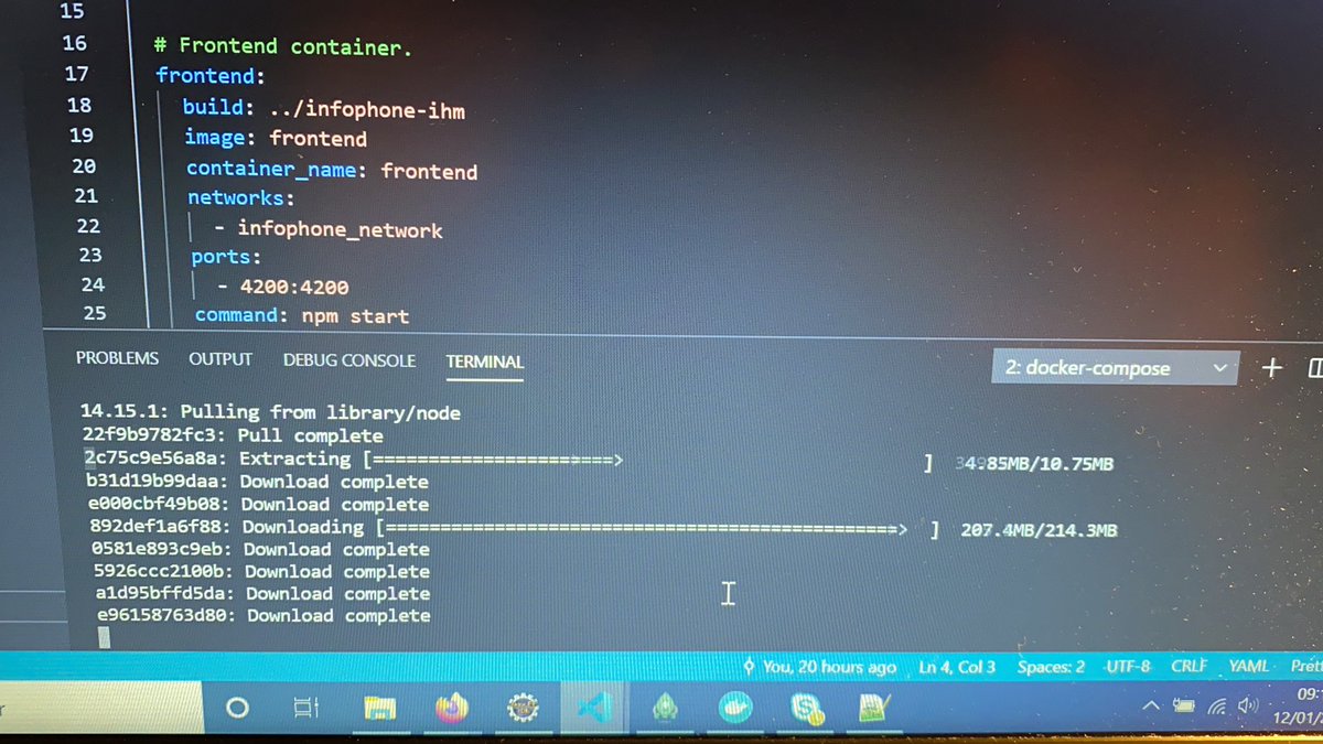 Amdounioff's tweet image. Docker-compose in action 
#Docker #docker_compose 
#Container #DevOps 
#Kubernetes