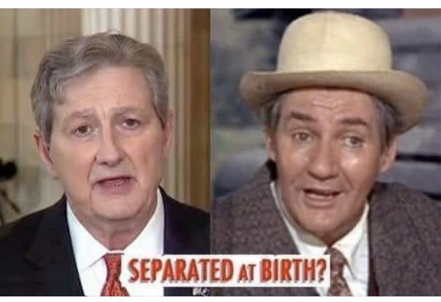 @JimTaggartBFC @TrishaMortimore Not always. For example,... There's:
Senator John Kennedy, (R: Green Acres),
Congressman Louie Gohmert, (R: Hee-Haw).
Depends. But yeah. https://t.co/eHnWHZAY4P