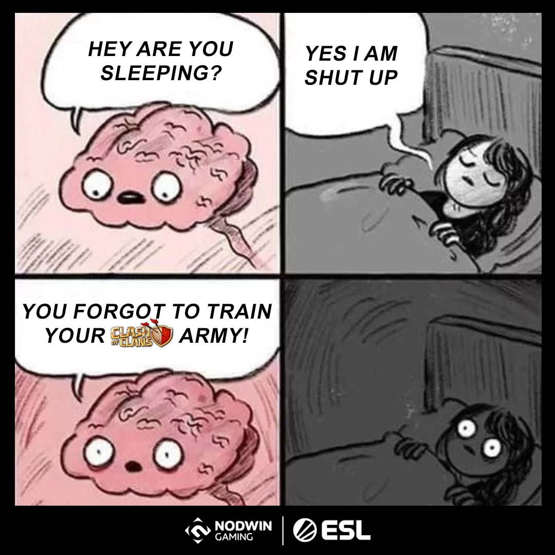 ESL_India's tweet photo. Psst, don't forget to train your army & get your team ready, ESLIP2020 registrations will start soon π₯π
#esports #gaming #coc #clashofclans #cocindia #gamer #gamingfunny #cocmeme #cocfunny #gamercommunity #esportscommunity #ESLindia #ESLIP2020 #nodwingaming https://t.co/1w7X5htoyY
