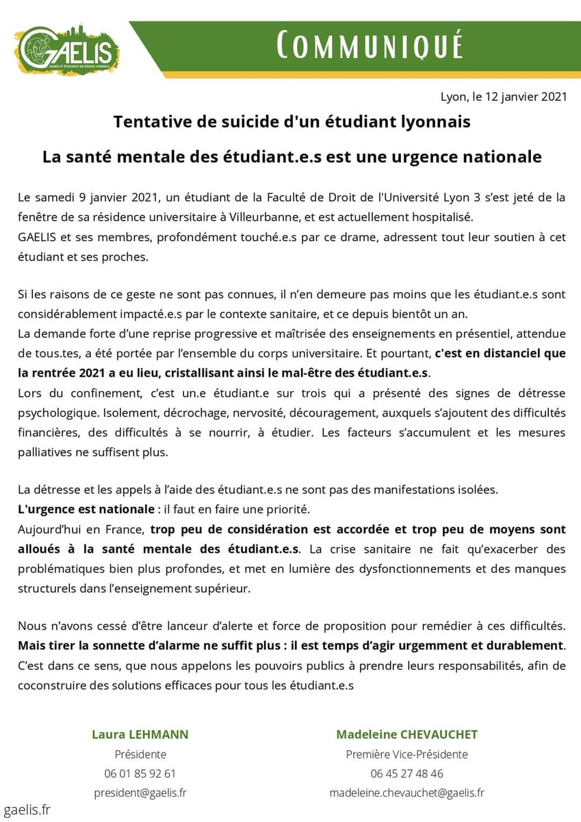 GAELIS Lyon tweet media