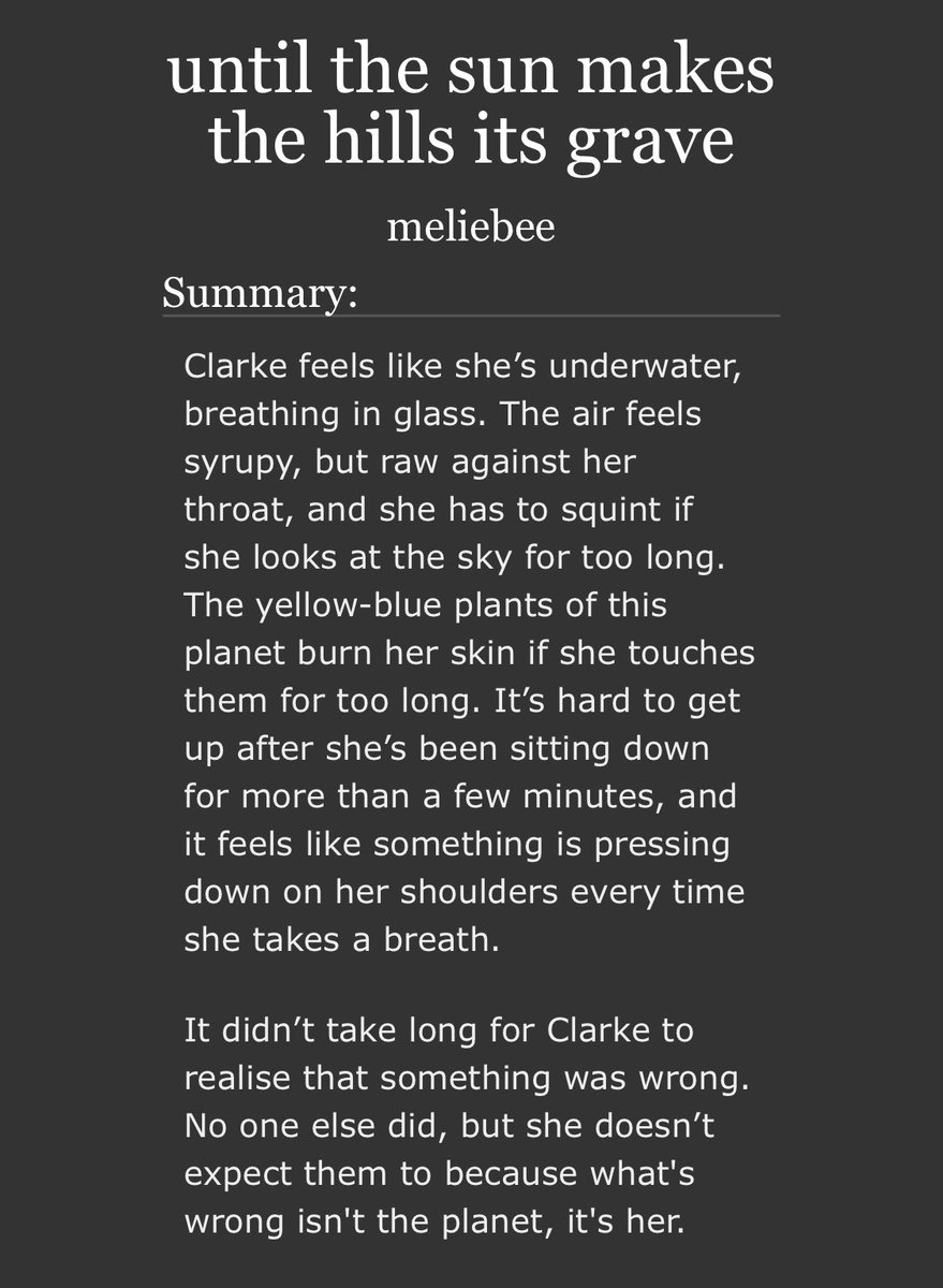 ZouReads's tweet photo. 📍until the sun makes the hills its grave by meliebee📍
✍️ 22517 words 
✅ Complete
📩 2018-11-26
🤓 Read it here: https://t.co/34iXhYp9cm
🙏 Rec by: @aloedraws

#bellarkefic #BLmcd (sort of) #BLangst #BLcanon https://t.co/lHFEXFLLGa