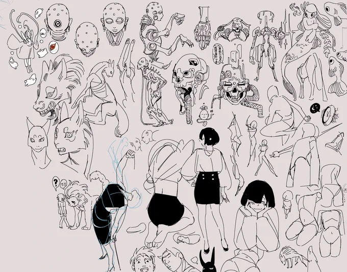 my drawpile doodles from tonight 
