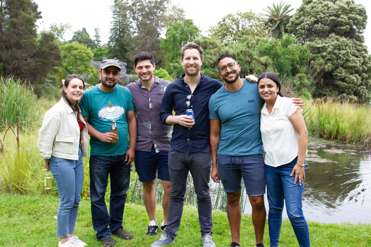 This is a picture of just a few members of the amazing team that worked on this project (enjoying our Christmas picnic last month). But this is my chance to thank everyone else involved in it!  @TrevorLithgow  @AntonPeleg  @OBryanMoira and more, not on Twitter (yet).