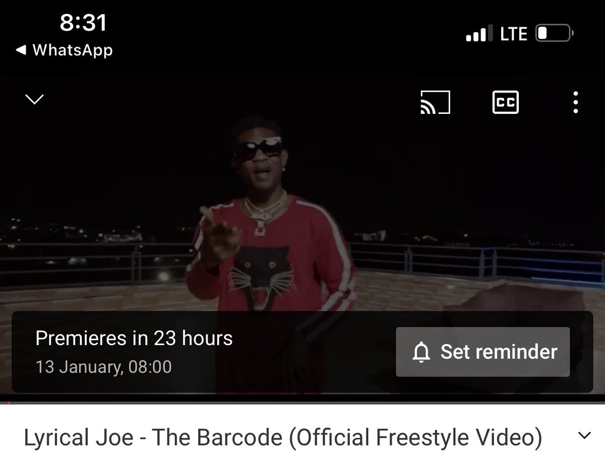 _Lyricaljoe's tweet photo. Seen the time ? I beg set alarm 
Cuz we are about to run through whole year with fire 🔥 #BARCODE https://t.co/B3BdmCGy31