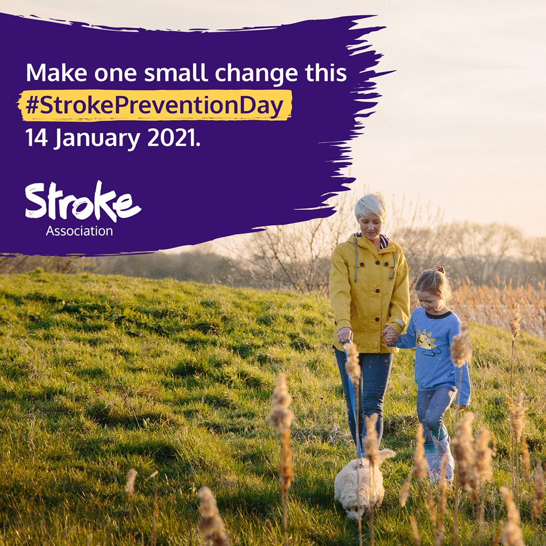 Are you joining us for #StrokePreventionDay this Thursday 14 January, but are still deciding on your #OneSmallChange? 

We've got ideas for lots of simple things you can do to reduce your risk of stroke...