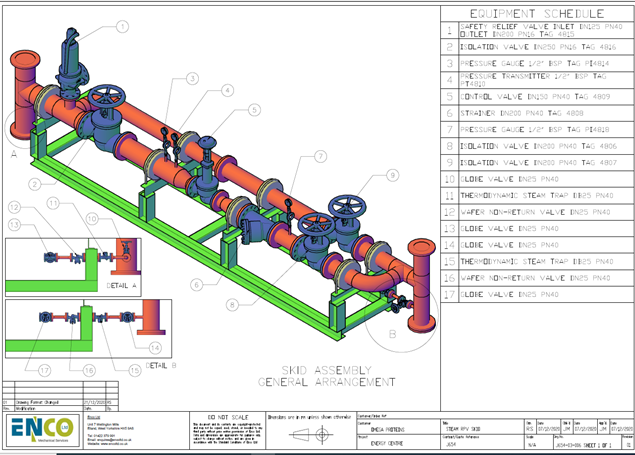 Completed high to low pressure reducing skid package produced for one of our valued clients. Skid package was taken from concept through to design, via our in-house design team and will be installed by our site team. 

📩 enquiries@encoltd.co.uk 

#Skid #Welding #Pipework #Pipe