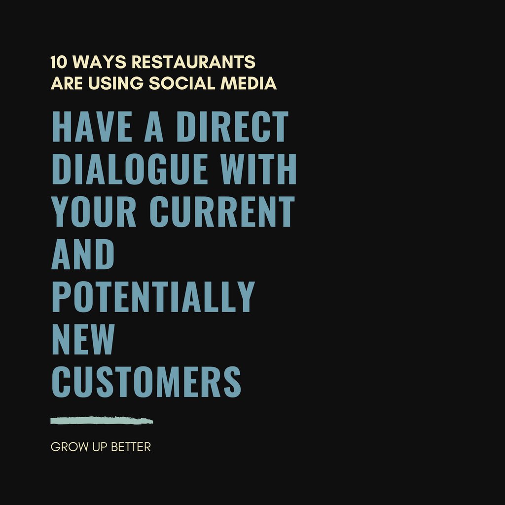 What are the best ways to use social media for your restaurant? There they are! 😉