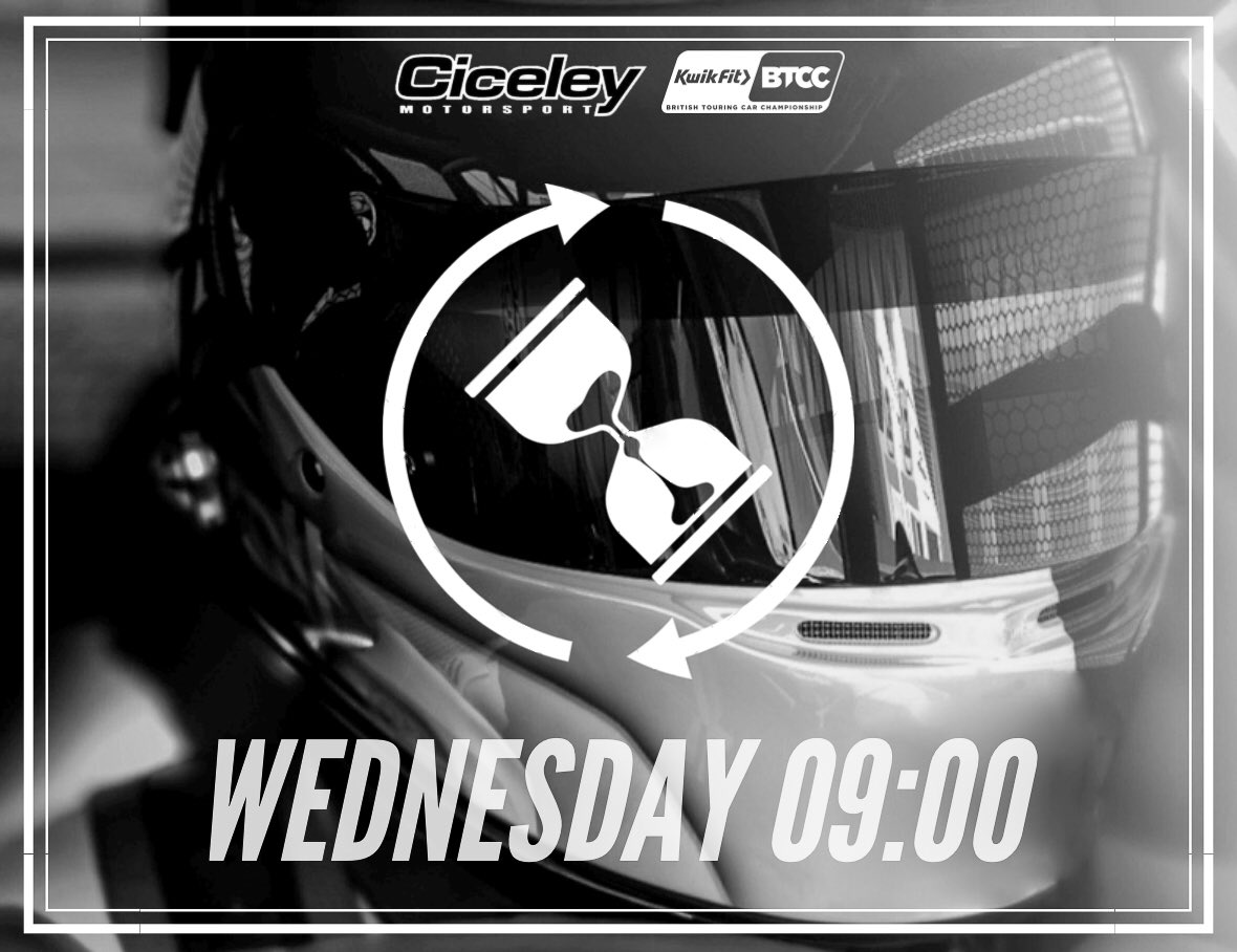 CiceleyMSport's tweet image. ⚠️⏰ Set your alarms for 09:00 tomorrow... you are going to want to see our latest @BTCC news! 😃🗞

#CiceleyMotorsport #BTCC #Loading2021 #Racing #BigNewsIsComing