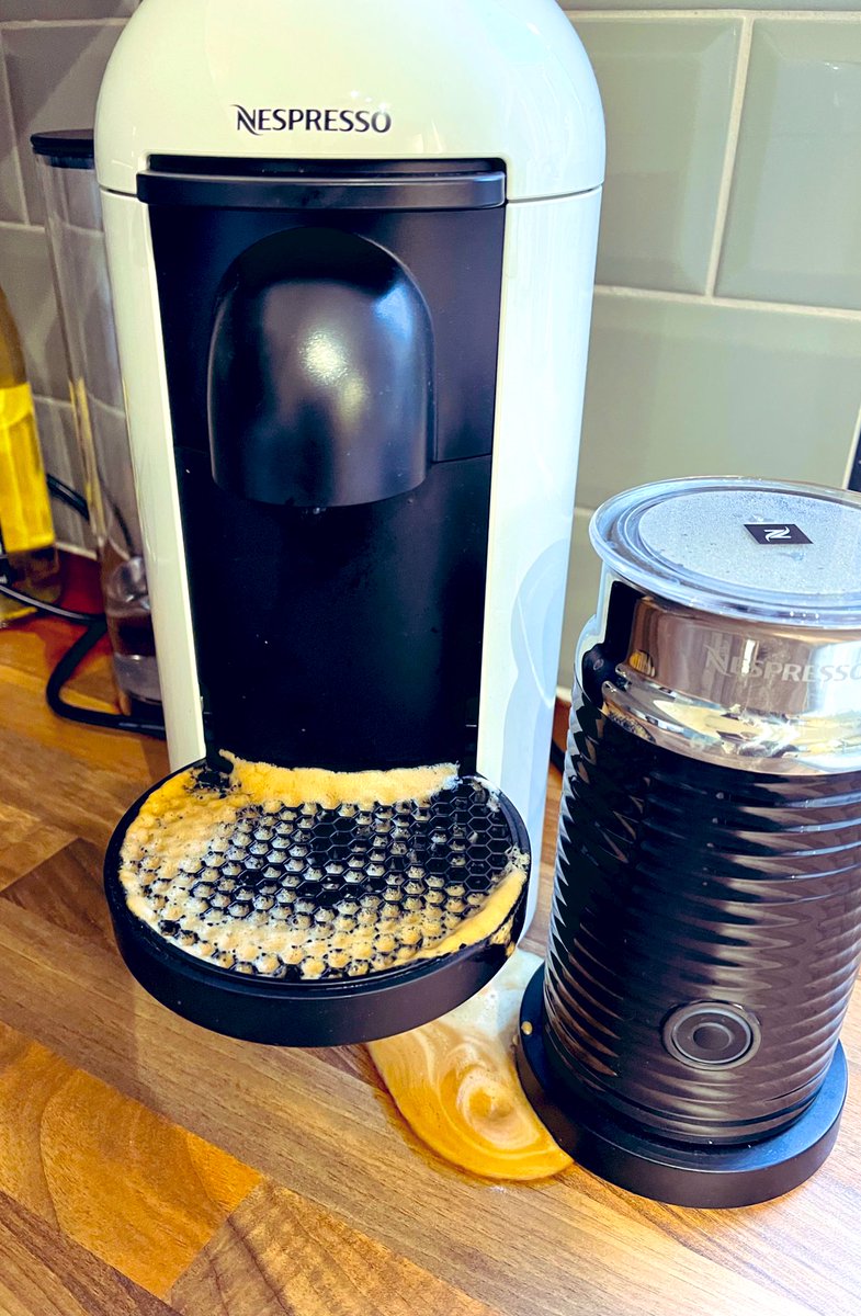markirv11's tweet photo. @NespressoUK Morning! Any chance your next coffee machine can come with a “You’ve not put a cup on!” sensor and alert me when I’m about to be an idiot?! #fortadofail https://t.co/YscpzuC5jv