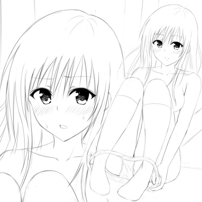 【脱ぎ脱ぎ】
去年描いておいたやつなんですが、顔は少し修正しましたがあまり似てないような?
瞳の中の半月?(ドーナツを半分にしたような)ってどうやったら上手く描けるんだかね・・・
それにしても寒い・・・雪が降るんだか降らないんだか・・・ 