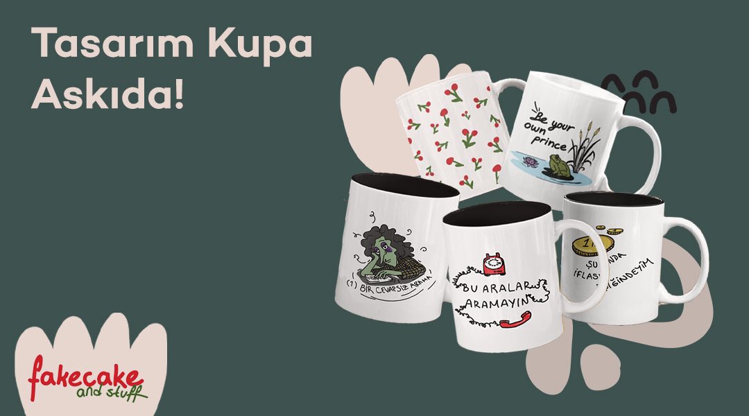 Askıda Fake Cake And Stuff desteğiyle “Tasarım Kupa” var! RT'leyen 5 üniversiteliye hediye! Detaylar: bit.ly/2Xy4Atq