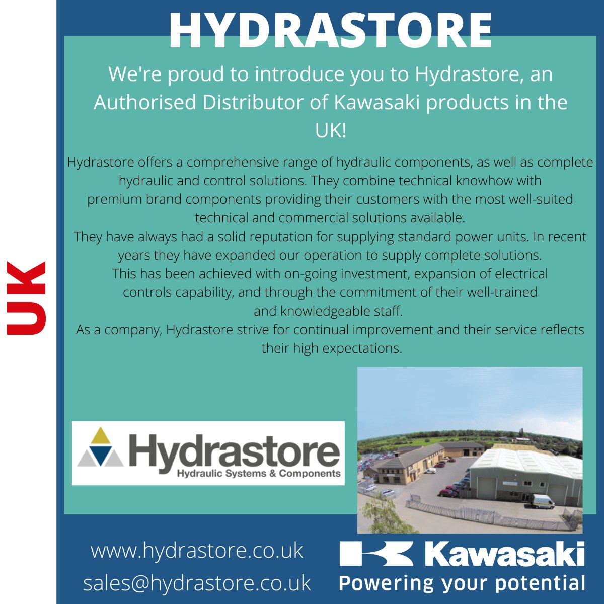 **DISTRIBUTOR SPOTLIGHT** <a href="/HydrastoreL/">Hydrastore Limited</a> 

All Kawasaki official distributors are able to offer technical support for our product range!

For a full list please visit: kawasakihydraulics.com/distributors/

#tuesdaythoughts #hydrastore #Kawasaki #distributors #hydraulics