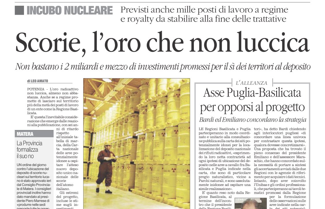 dukana2's tweet photo. Ma cosa vedono i miei occhi 👇sul #QuotidianoDelSud fossile #Basilicata 👇un articoletto di un personaggetto (😂😂😂😂scusate😅ho interiorizzato #Crozza che fa #DeLuca😂😂) 👇comunque io👇con questa #propaganda #nucleare ...mi ci pulisco il ....come con quella di #Eni ...🤮🤮🤮 https://t.co/EGjBiz7z0V