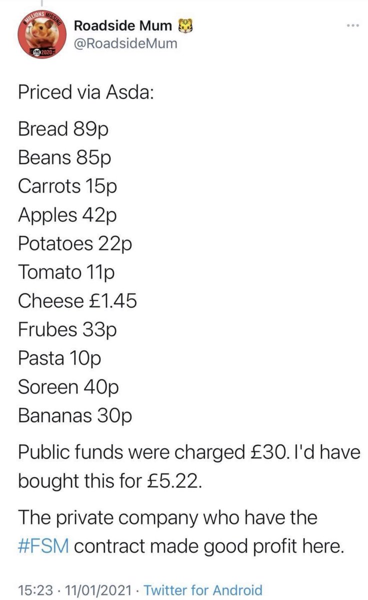 Braynfogg's tweet photo. @GavinWilliamson @bt_uk @bbcbitesize So how much is the company getting out of taxpayer’s £30 for free s cool meals???🤔. https://t.co/spxZT1TX5K