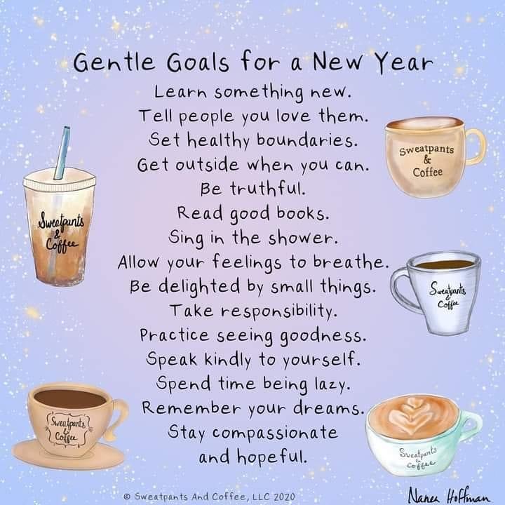 MindfulEveryday's tweet photo. Resolutions can sometimes imprison us. This year why don’t you try some gentle goals for the new year?
#mindfulness 

Image: https://t.co/NHql8GgCJc
