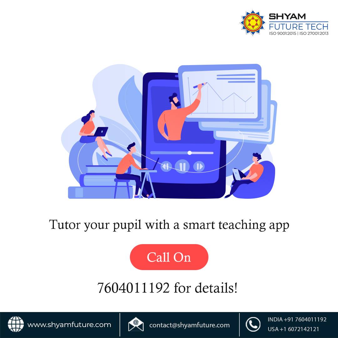 shyamfuturetech's tweet image. Tutoring calls for attention to details, personal attention to individual students and constant communication. An app can best serve these requirements and more. Call us for your teaching app!
#mobileapp #mobileapps #teachingapp #appdevelopmentcompany #appdevelopers
