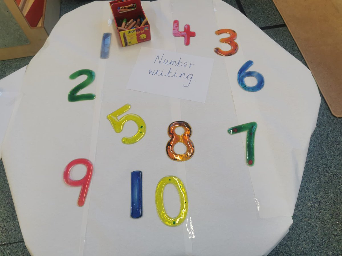 brighterbunnies's tweet photo. Learning about #numbers and #size today #numberrecognition #writingnumbers #counting #maths let us know if you try at home @BoltonStartWell https://t.co/5AZsBxgh9m