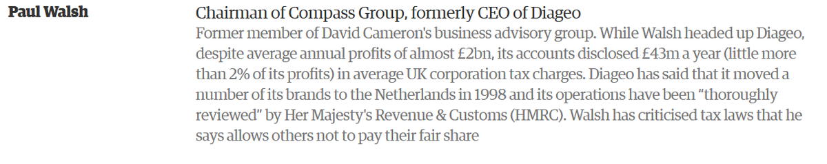 They also have close personal links with the Tory party; Paul Walsh, ex chairman of the Compass Group, to which Chartwells belongs, used to be on David Cameron's business advisory group, and signed an open letter urging the public to vote Tory in 2015 https://www.theguardian.com/politics/ng-interactive/2015/apr/01/tory-100-industry-captains-party-donors-tax-avoiders