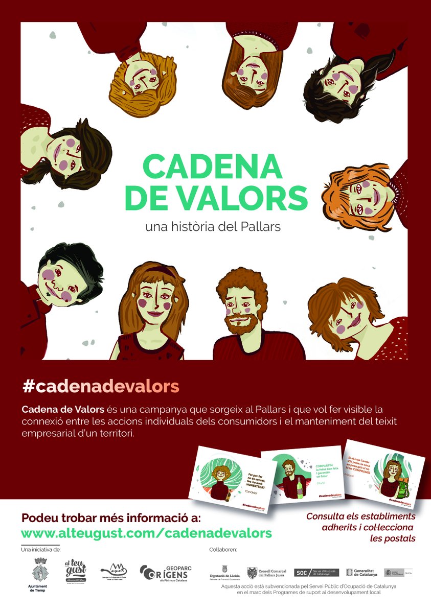 AtgPallars's tweet photo. Compartir valors a través del consum conscient és una tendència natural i des del #Pallars la reivindiquem!
Fes #cadenadevalors
☑️Comprant al teu municipi/comarca 
☑️Donant feina als serveis locals
☑️Alimentant-te amb productes de temporada i propers 
☑️Compartint-ho a les xarxes https://t.co/pYEHRmpXSE