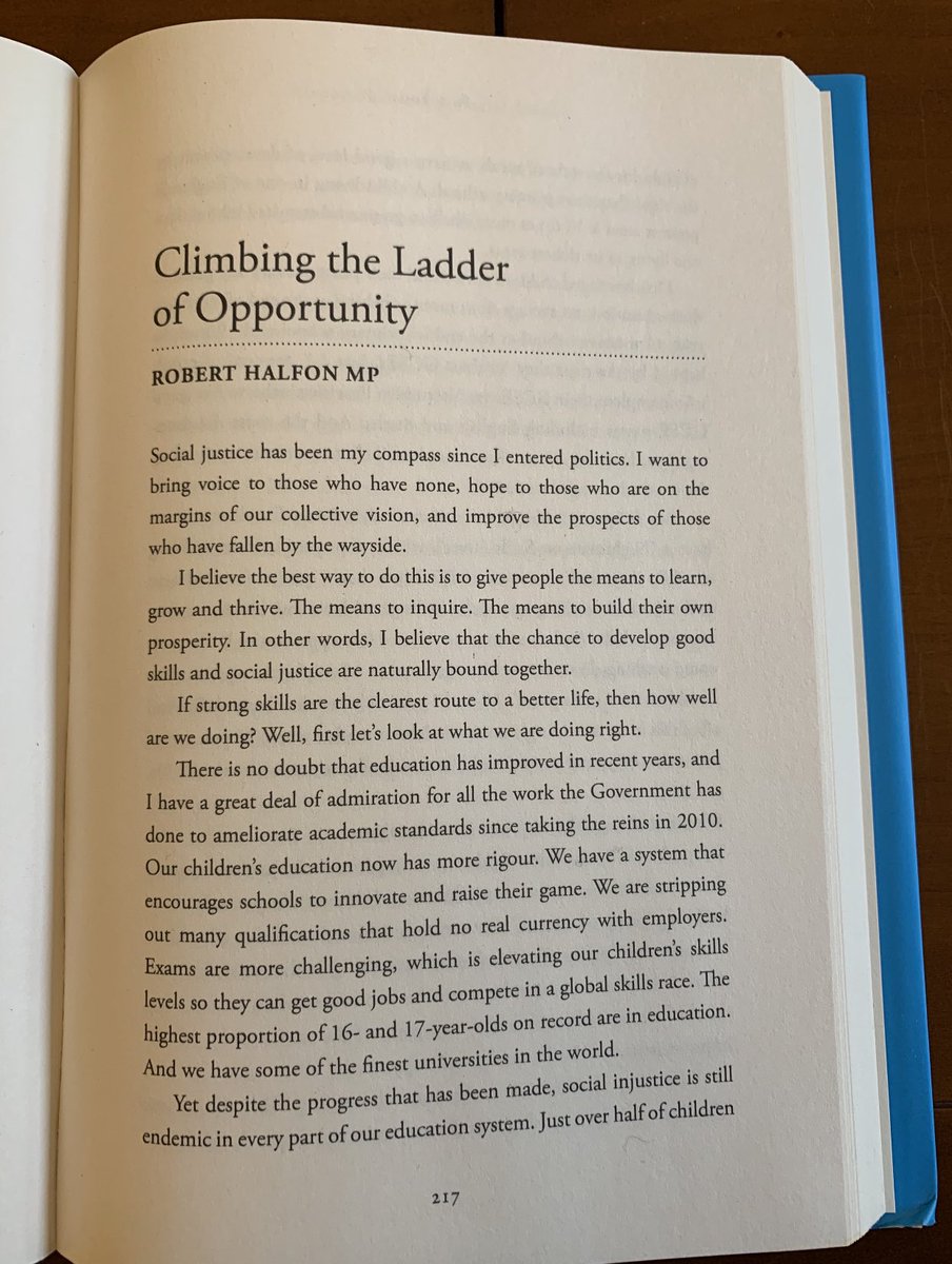 2020Tories's tweet photo. Profile 7: 'Good education is the high-speed train that propels social justice.' 

Seventh profile piece on 'Climbing the Ladder of Opportunity' in our @2020Tories #BritainBeyondBrexit is from @halfon4harlowMP @CommonsEd https://t.co/TniBKHSTWs