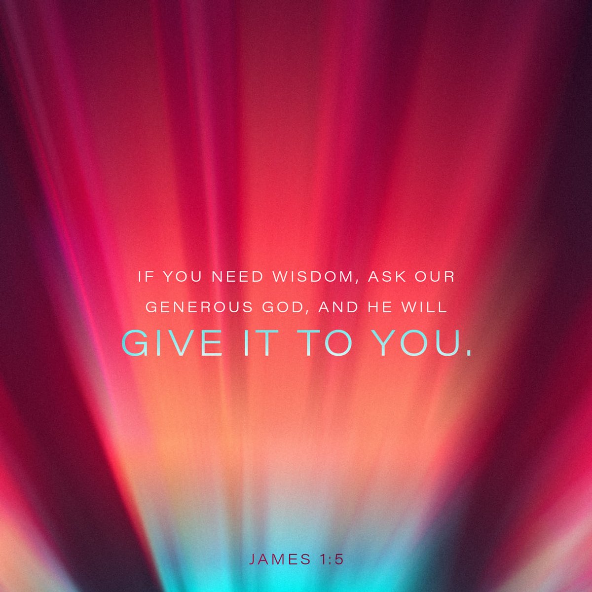 JulieGaray's tweet photo. If any of you lack wisdom, let him ask of God, that giveth to all men liberally, and upbraideth not; and it shall be given him.
James 1:5 KJV

https://t.co/fRnCeEOmv7 https://t.co/QMmQ1VDXfY