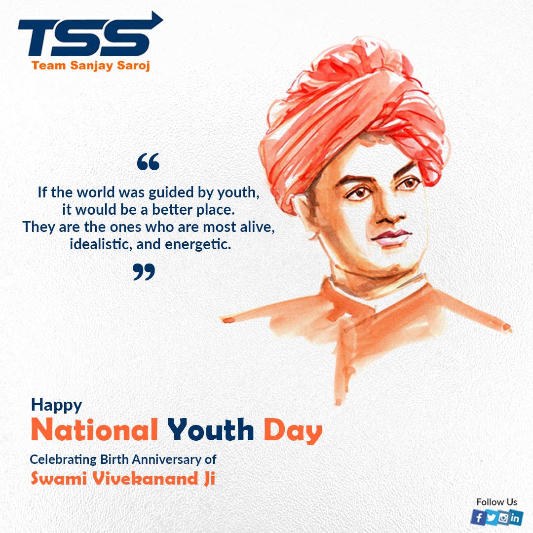 ShelarOfficial's tweet photo. TSS wishes a very Happy National Youth Day to everyone.
#NationalYouthDay #TSS4U #SwamiVivekanandJi #TeamSanjaySaroj #TSSFC #TSSEC #TSSDC #TSSCC #TSSBC #TSSAC https://t.co/UAfN32lVqp