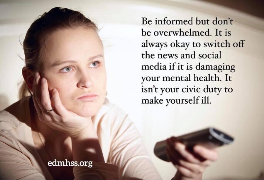 edmhss's tweet photo. Watching the news can be overwhelming during lock down , don’t be afraid to switch it off.
Please ring our helpline if you need support 07495 896695 from 9am to 9pm 7 days a week (this is not a counselling service )#mentalhealth #edmhss #evesham https://t.co/sg74hSqMtI