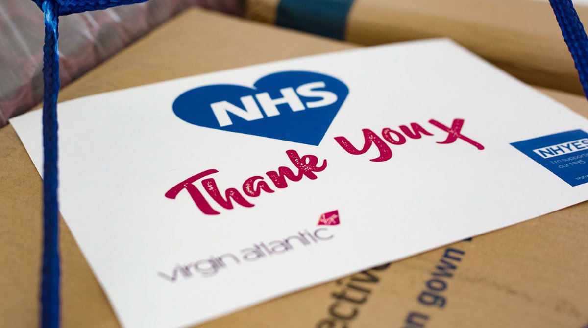 VirginAtlantic's tweet photo. Since the start of the pandemic, hundreds of our people signed up to support the @NHS. Now, they're set to assist them with the rollout of the Covid-19 vaccine, supporting the national effort to save lives. We couldn't be more proud of them. ❤️💙 https://t.co/qCKfuNhTPc