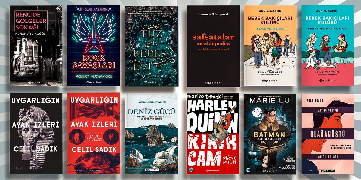 Bu hafta hangi Epsilon kitabını okudun?
Almak için sabırsızlıkla beklediğiniz Epsilon kitapları muhteşem indirimlerle @kitap365com’da! https://t.co/Wf0QUeh63H