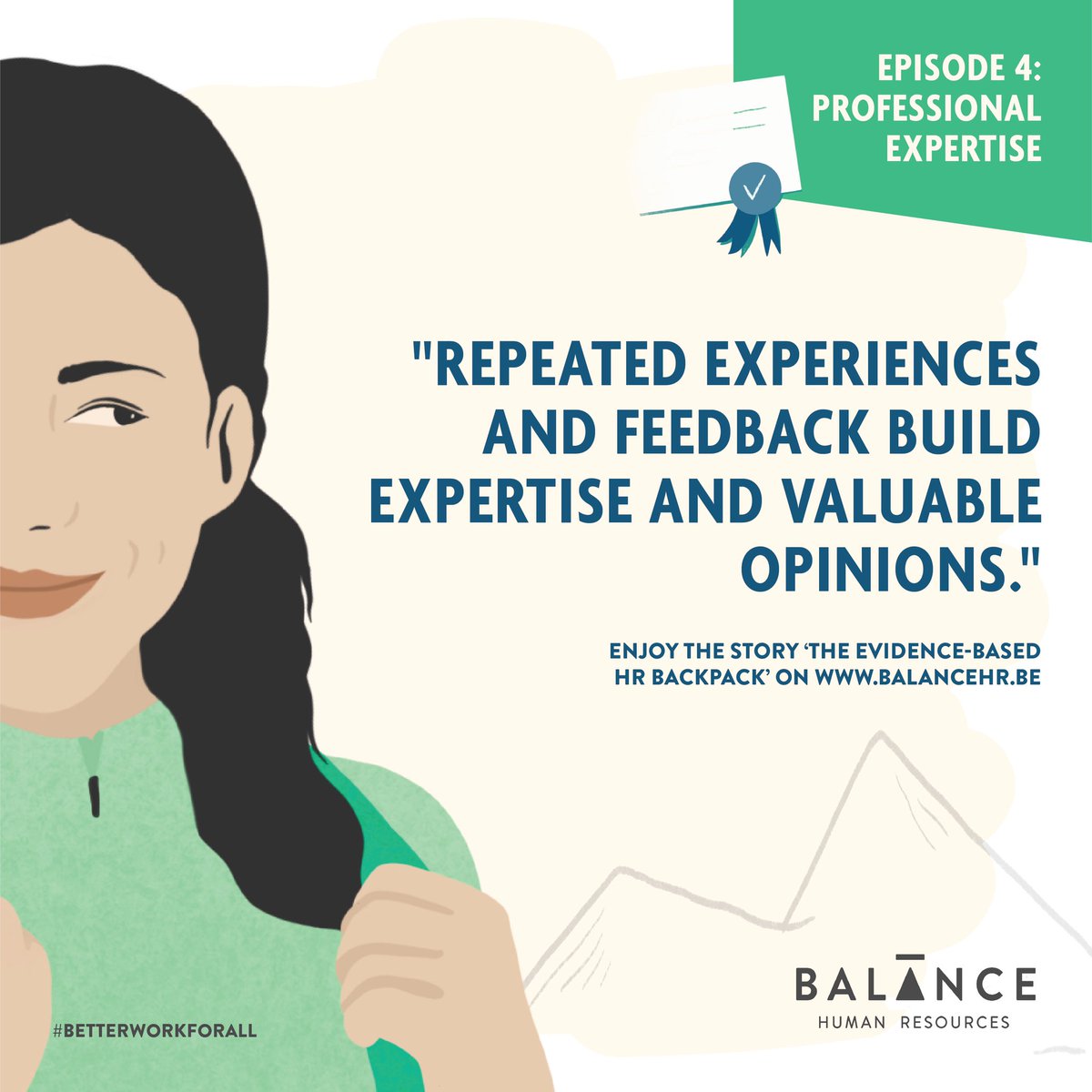 ⛰️ Professional expertise is more than an opinion, if it meets the right criteria. And it can definitely be useful in HR decision-making. Want to know how? HR Manager Evi shows you the way through 4 steps.

Let’s go! 🏃‍♀️ bit.ly/3siX8Av

#betterworkforall #evidencebasedhr