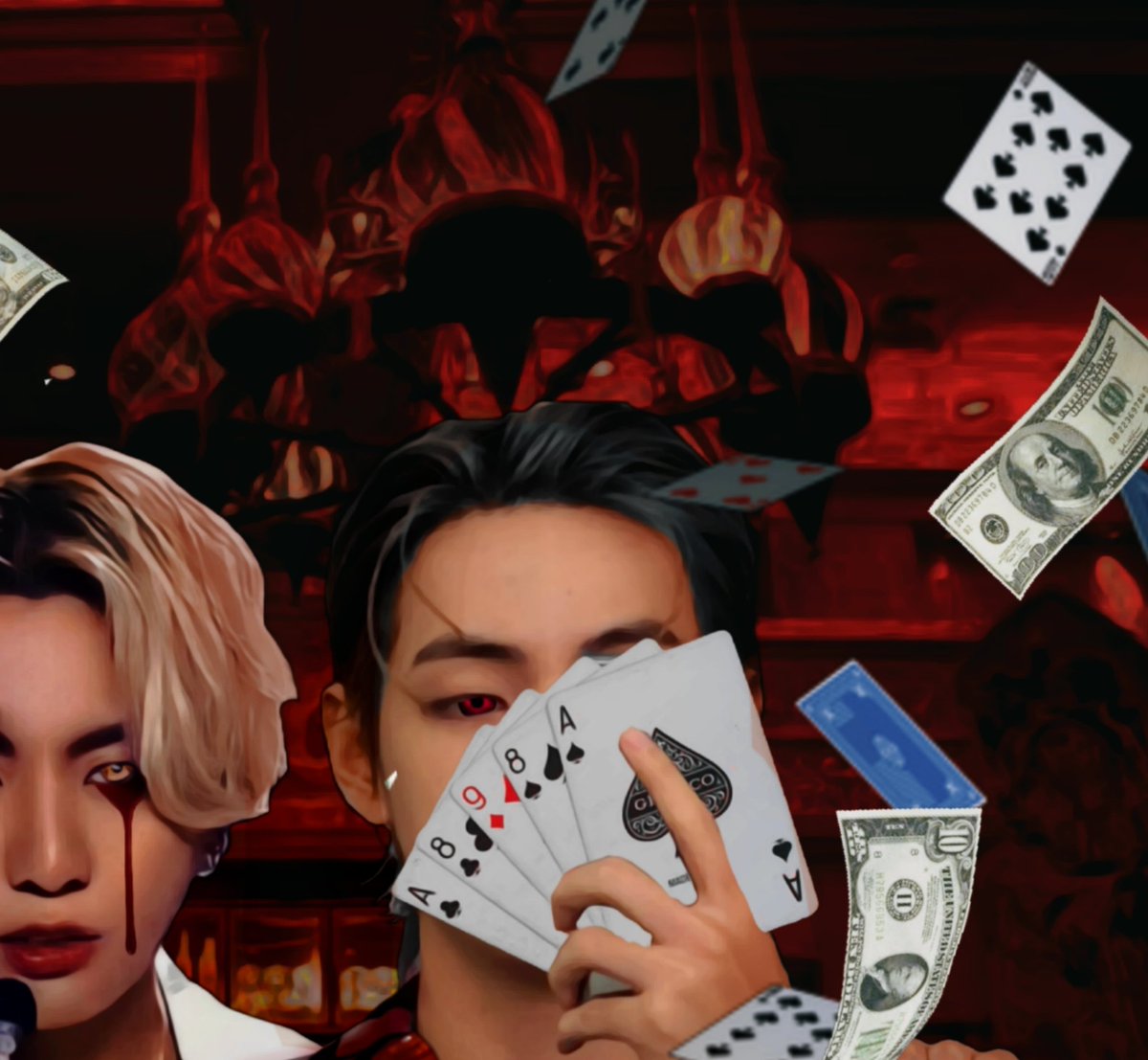 VMlNE95's tweet photo. @BTS_twt #BTS #TAEHYUNG #Jungkookfanart #taekook #taekookau #kakegurui #Anitwt 

Jungkook and Taehyung as Mary Saotome and Yumeko Jabami // where the fuck the Taekook subunit I ordered https://t.co/jHLY3Z0BOE