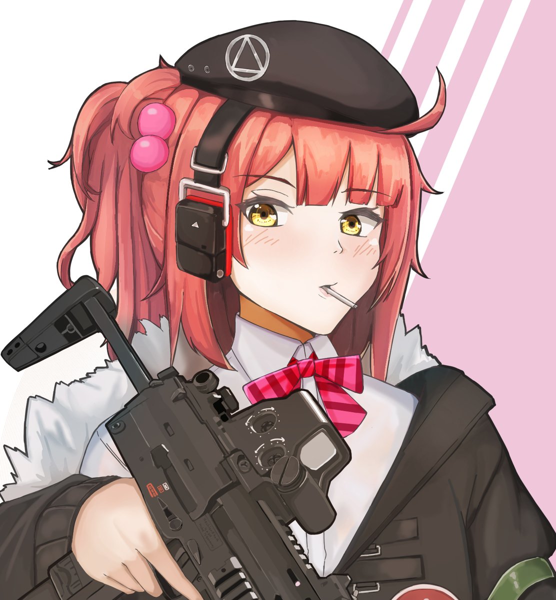「MP7!!

#ドルフロ [skeb] 」|おむらいぬのイラスト