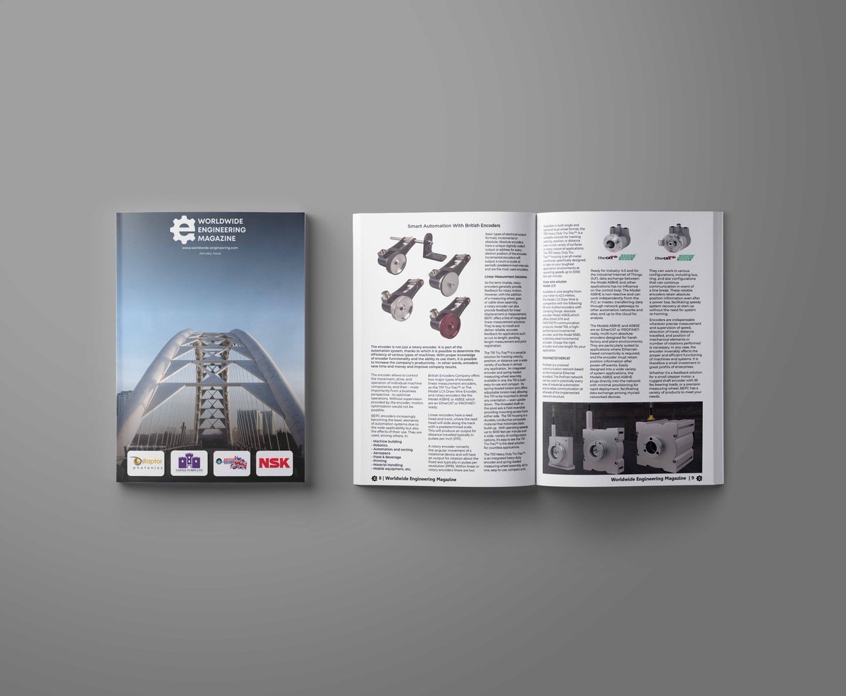WEngineeringMag's tweet image. Smart Automation With British Encoders 🇬🇧
See the full article via The Latest Issue section of Worldwide Engineering Magazine (Pages 8 + 9) - bit.ly/3qhLvbv 🤳
#britishencoder #worldwidengineering #engineering #engineeringmagazine #latestissue