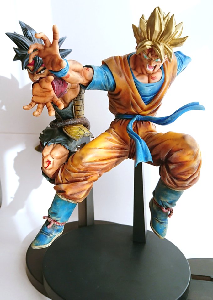 改修リペイント ドラゴンボールZ 悟飯&悟空 親子かめはめ波 フィギュア
