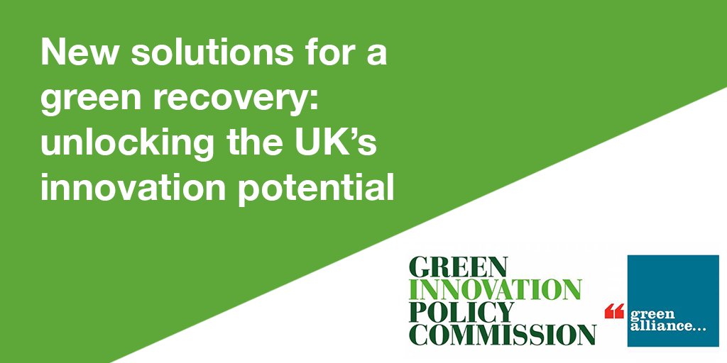 Today sees the publication of the final report of the  #GreenInnovation Policy Commission which I helped support whilst at  @UCLPublicPolicy The report is packed with recommendations from businesses to government, but I'm going to pull out three I think are most powerful... /1