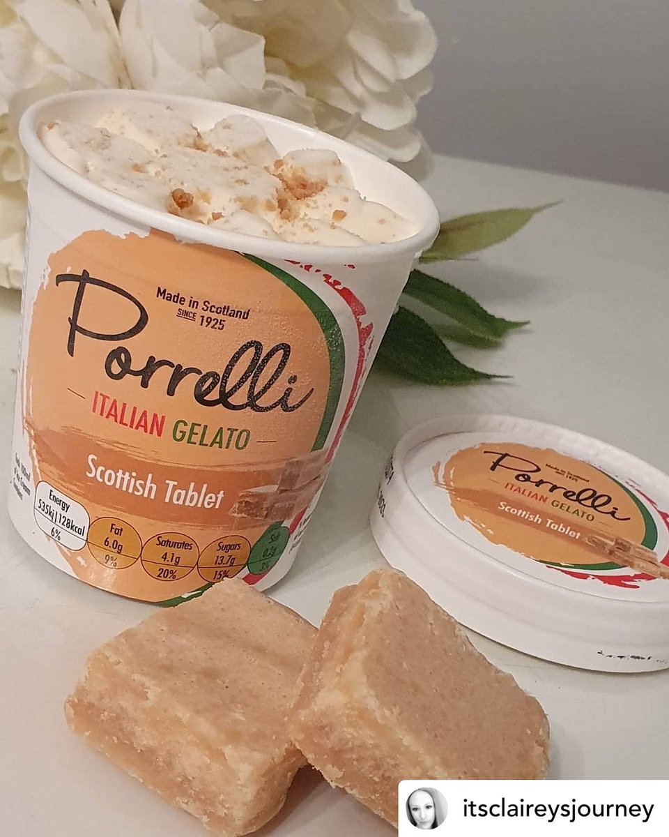 Scottish Tablet is our superstar flavour, a long-time favorite of many of our customers 🍦🧡