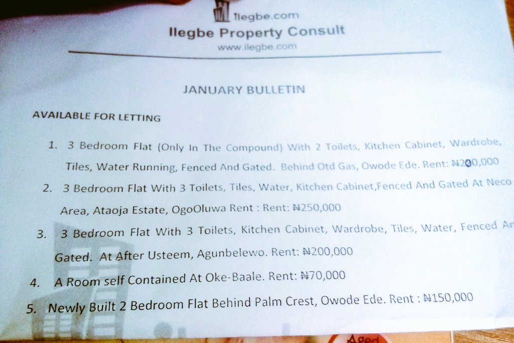 Komoo_OmoObokun's tweet photo. January Bulletin
#realestate
#Osogbo
@ilegbe @InsideOsogbo @Osogbostories @NadotAgboola @ https://t.co/0twx8n7Ffp