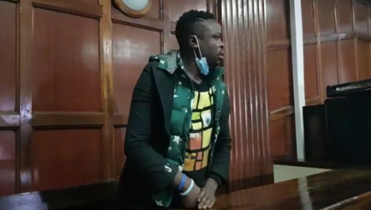 K24Tv's tweet photo. VIDEO: Tout admits in court he smokes bhang, imbibes Blue Ice vodka so older women can look attractive https://t.co/4ZsmeBx7jV https://t.co/dYscTlCP2L