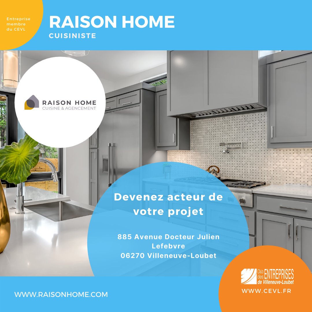 CEVL06270's tweet photo. Raison Home membre du @CEVL06270 concepteur à domicile de cuisines sur-mesure, aménagement de séjour, rangement et dressing.

Bénéficiez  nos conseils d’agencement à domicile sur : https://t.co/c3ILOBERg9
#CEVL #MembreduCEVL https://t.co/00KV8olWVG